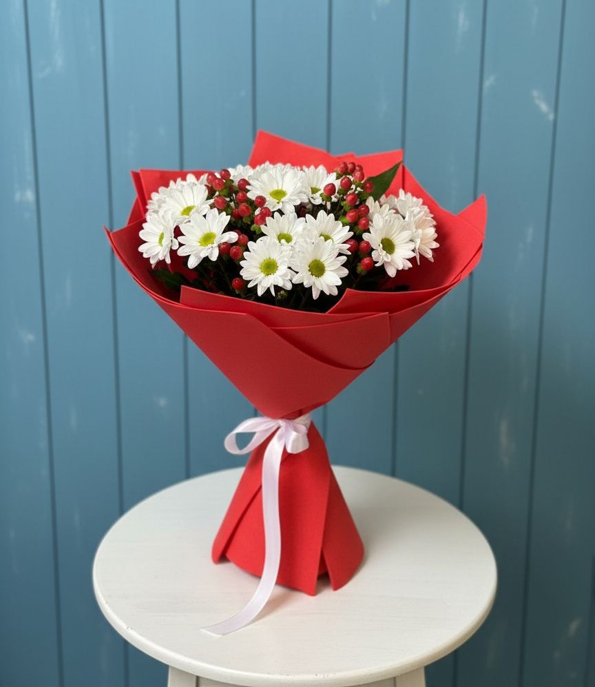 Букет цветов из: Хризантемы в Мирном