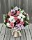 Букет цветов из: Альстромерии, Гвоздики, Розы и Хризантемы в Мирном