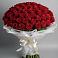 Букет 101 Красная роза Блэк Мэджик в Мирном