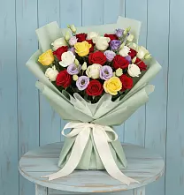 Букет цветов из:  Розы в Мирном
