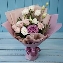 Букет цветов из:  Розы и Лизиантусы в Мирном