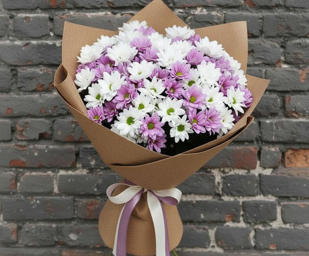 Букет цветов из: Хризантемы в Мирном