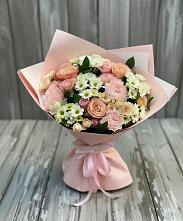 Букет цветов из:  Гвоздики, Розы и Хризантемы в Мирном