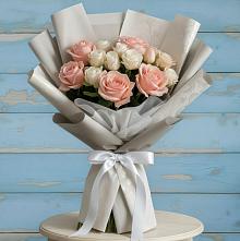 Букет цветов из:  Розы #REPLACE_PRED# Мирном