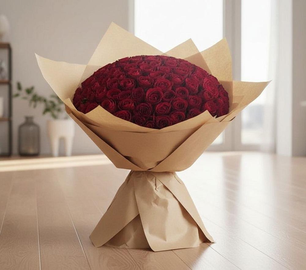 Букет 101 Красная роза в Мирном