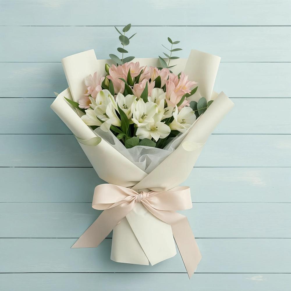 Букет цветов из: Альстромерии в Мирном