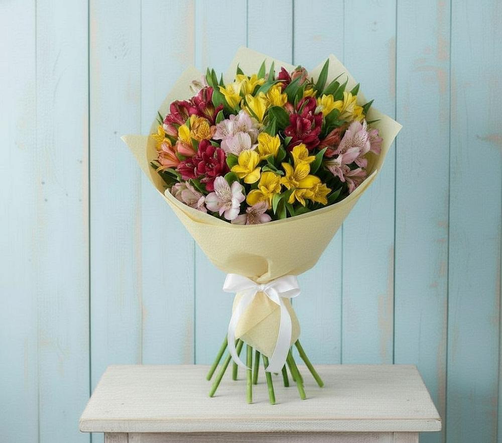 Букет цветов из: Альстромерии в Мирном