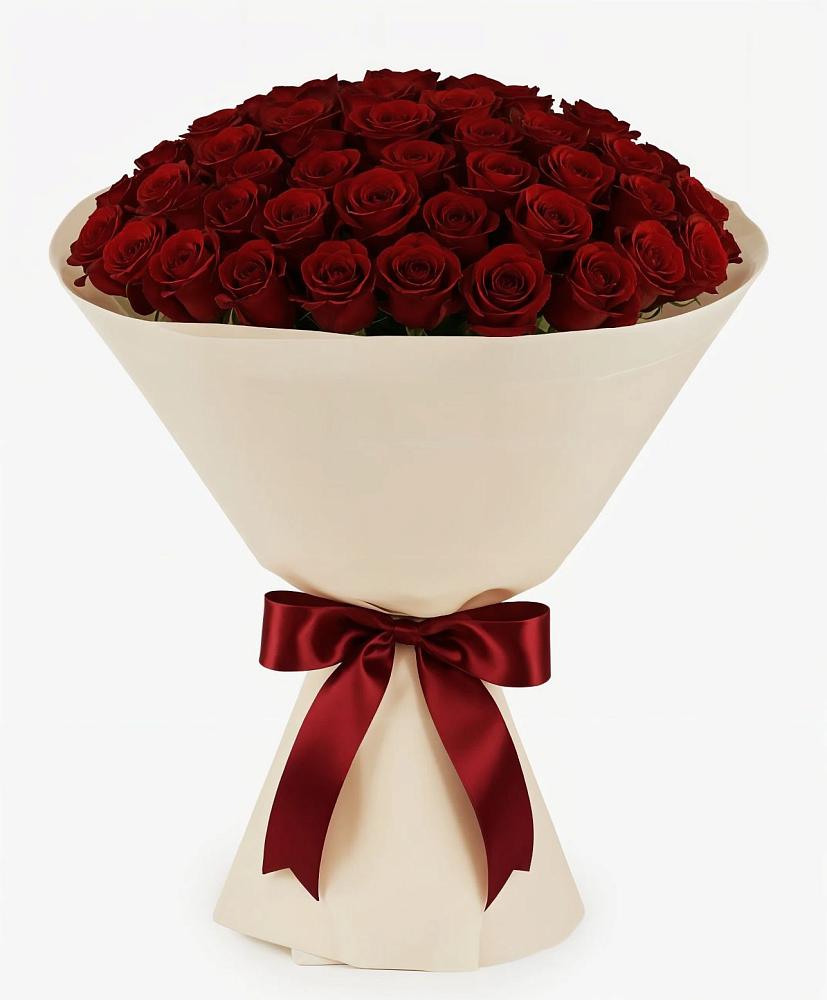 Букет 101 Бордовая роза Блэк Бакарра в Мирном