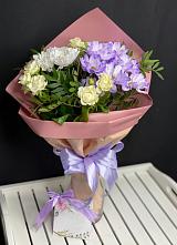 Букет цветов из:  Хризантемы и Розы #REPLACE_PRED# Мирном